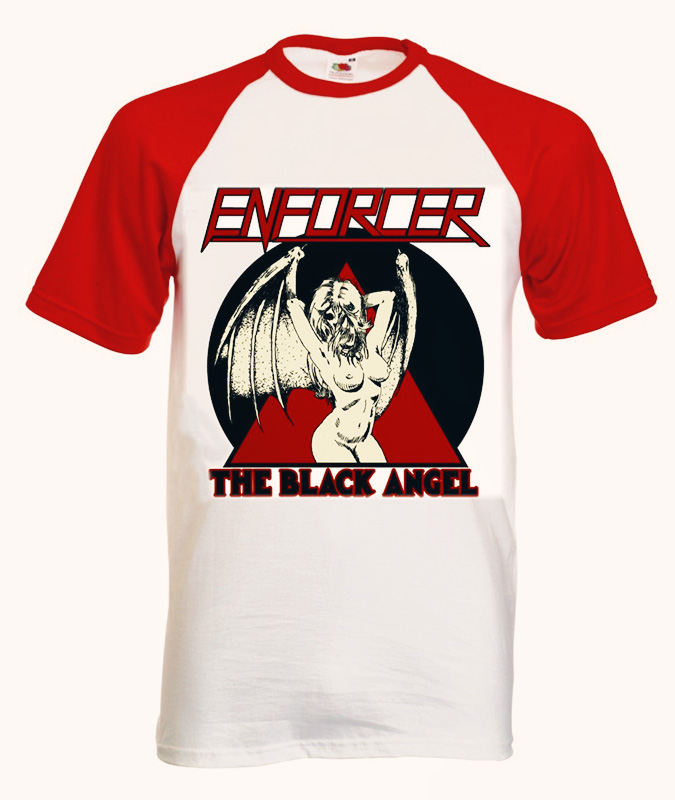 Enforcer – The Black Angel Baseball T-Shirt