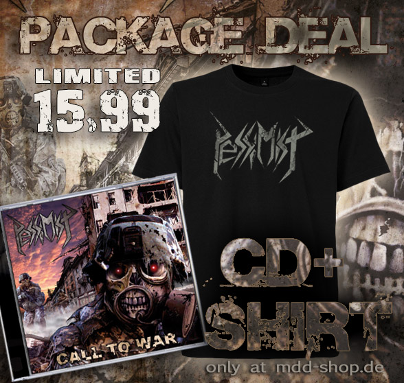 Pessimist - Call To War Re-Release PACKAGE CD + T-Shirt