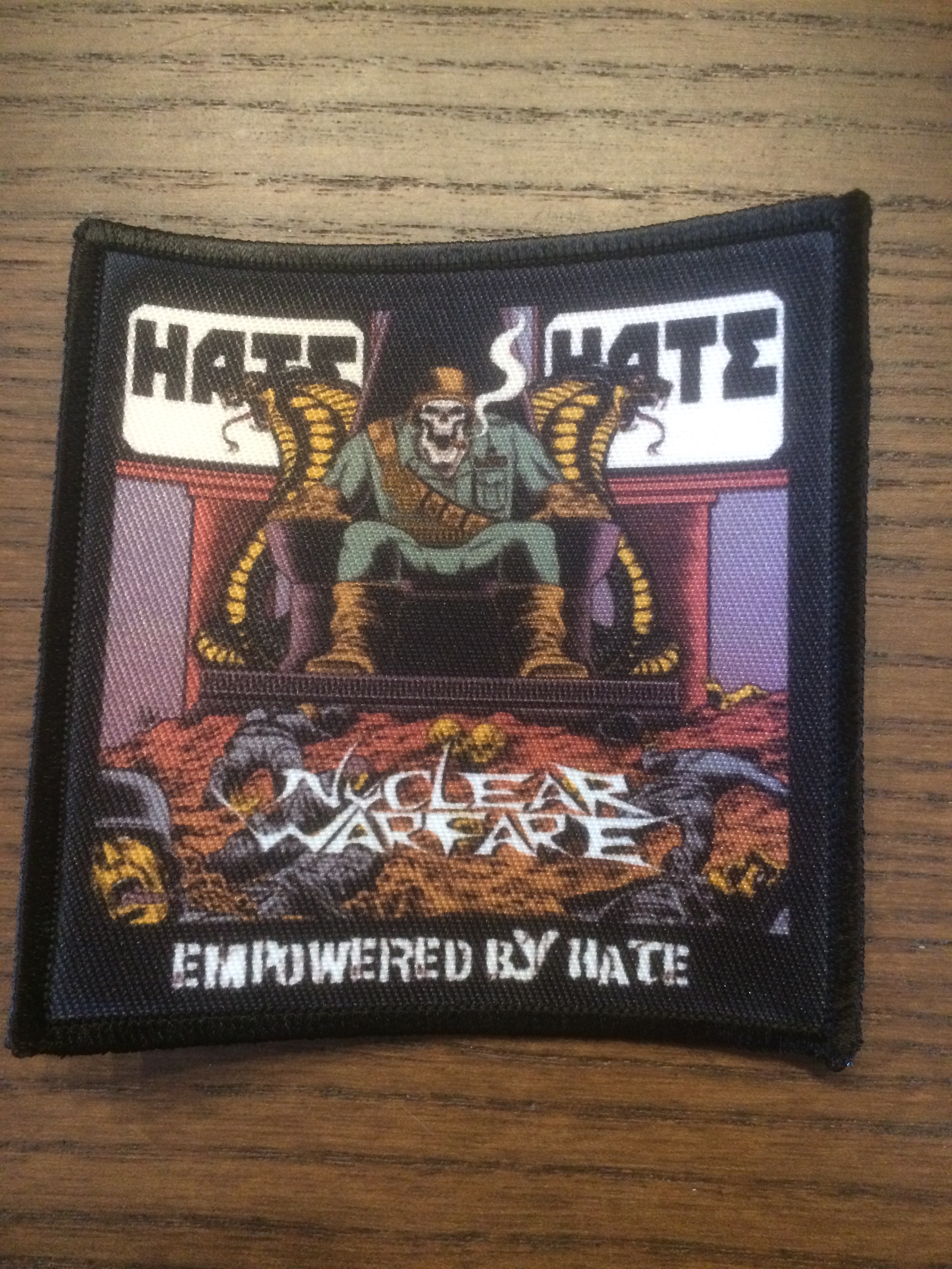 NUCLEAR WARFARE - Empowered By Hate (printed) Patch