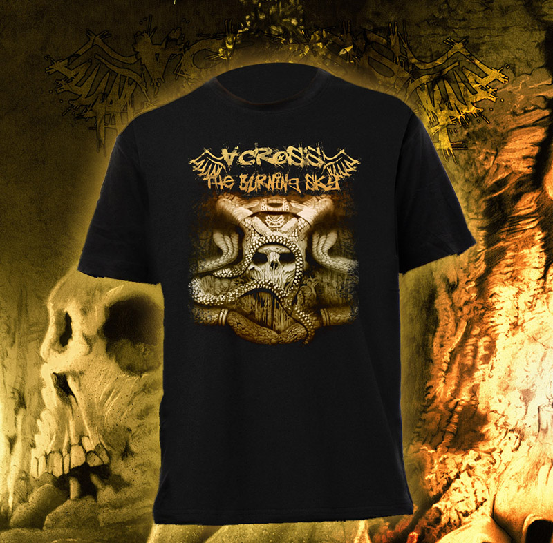 Across The Burning Sky - Skull T-Shirt