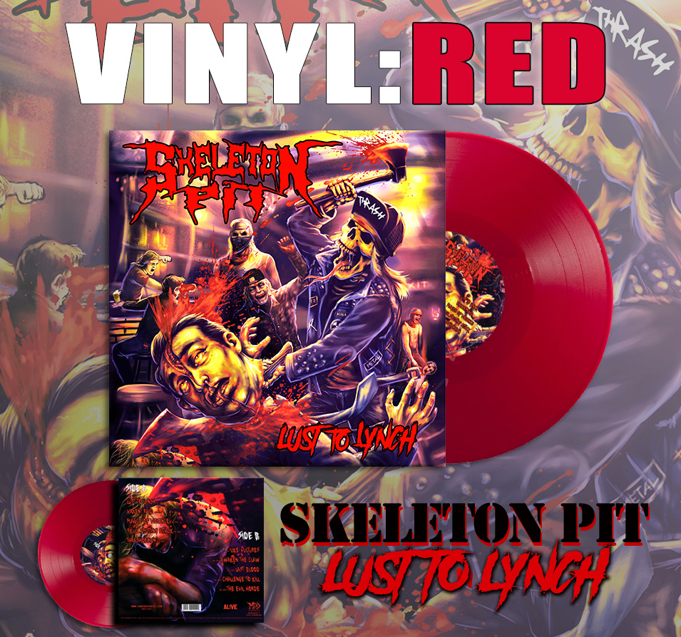 SKELETON PIT - Lust To Lynch Red Vinyl LP