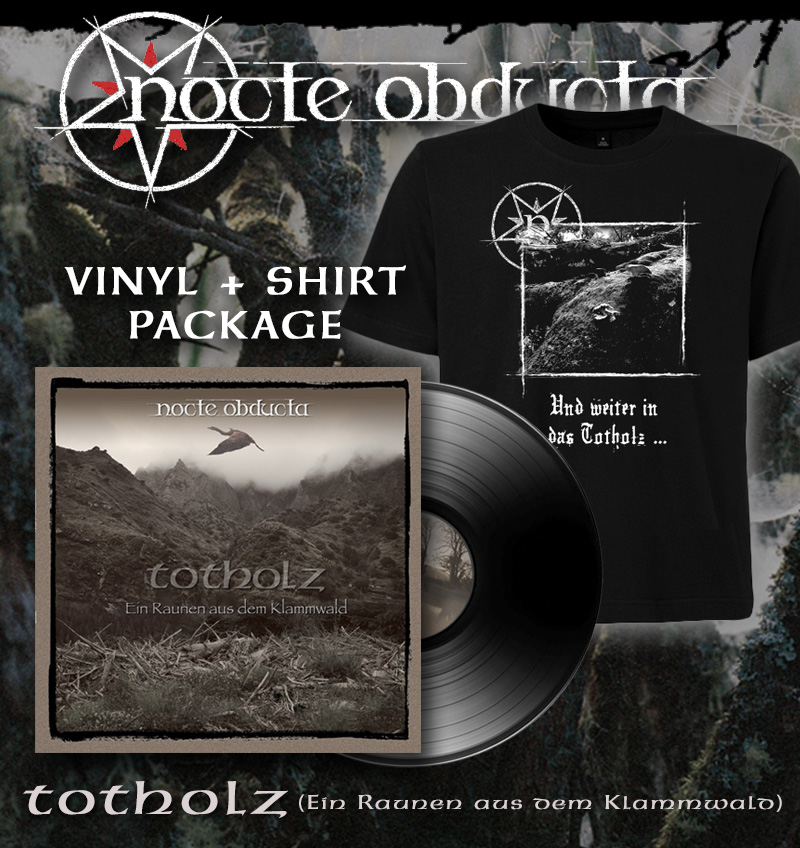 Nocte Obducta - Totholz (ein Raunen aus dem Klammwald) Black Vinyl LP + T-Shirt "Totholz" PACKAGE