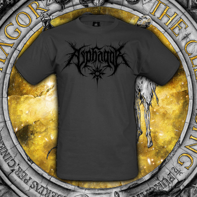 Asphagor - T-Shirt, grey+logo